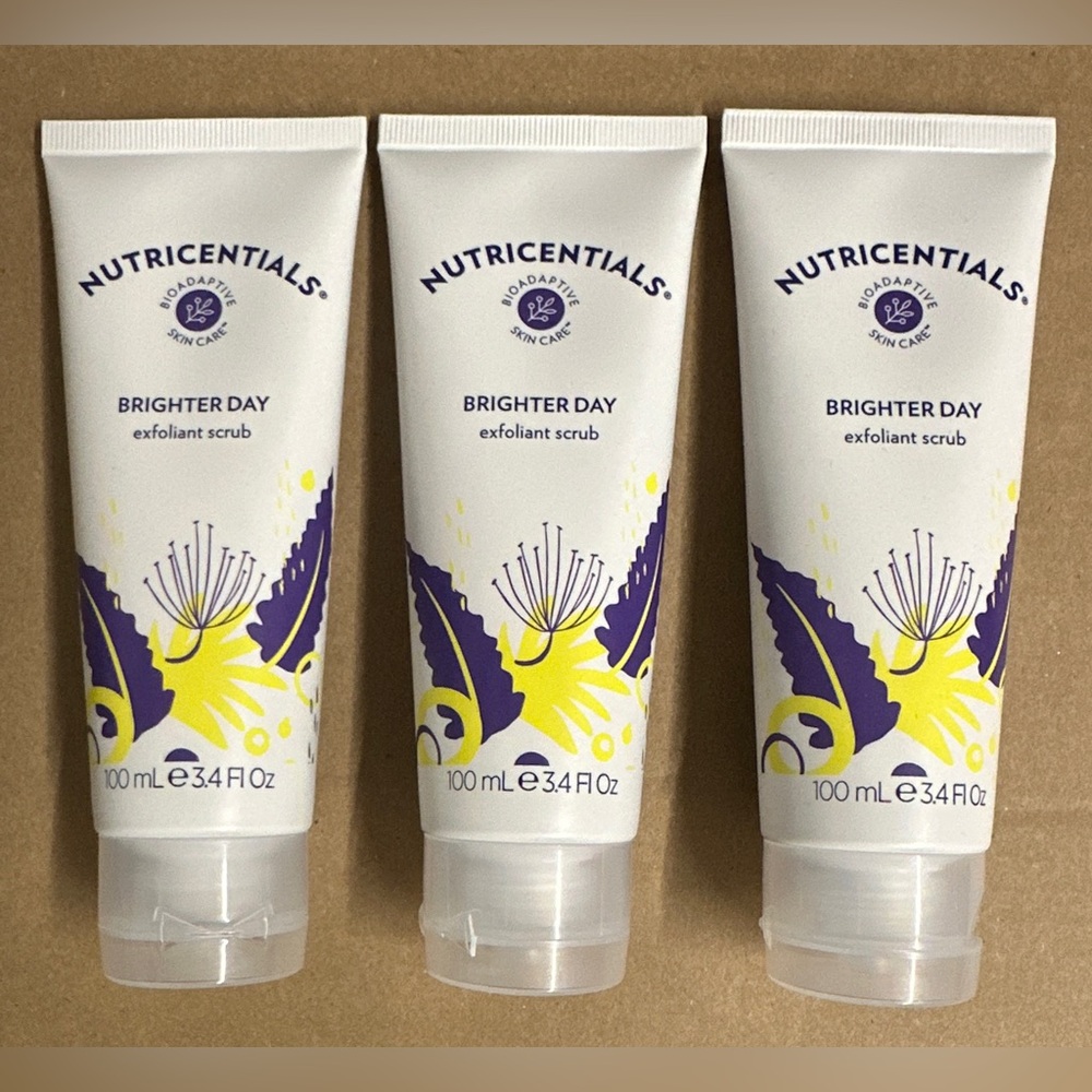 3 PACKS Of Nu Skin Nuskin Nutricentials Brighter Day Exfoliant Scrub 3.4oz 100ml
